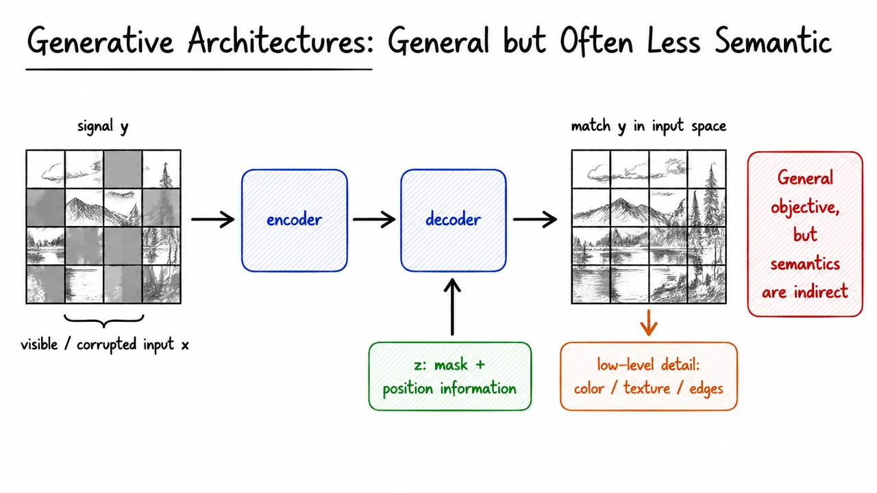 6. Generative Architectures: General but Often Less Semantic