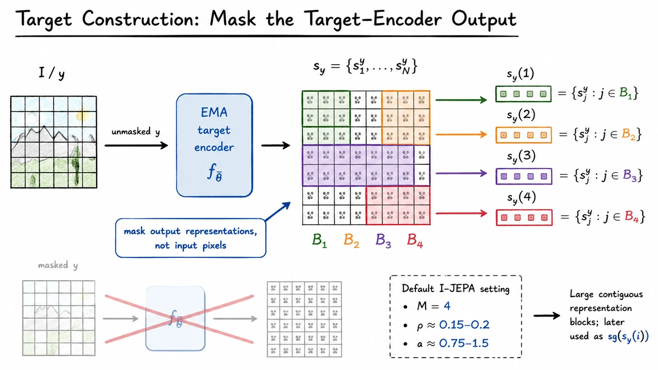 10. Target Construction: Mask the Target-Encoder Output
