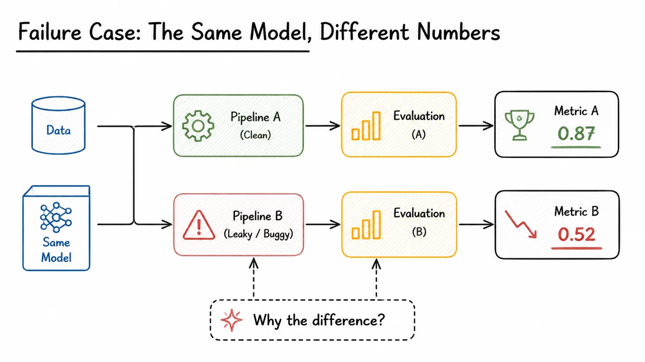 2. Failure Case: The Same Model, Different Numbers