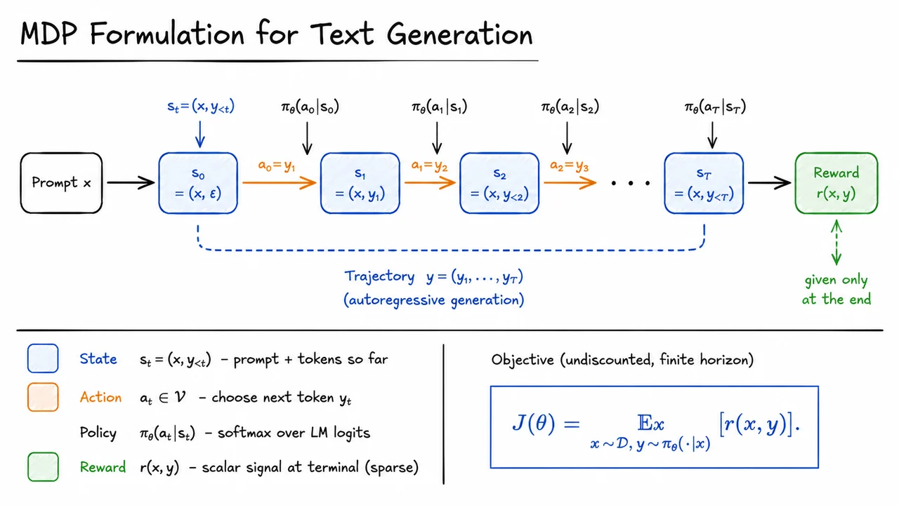 4. MDP Formulation for Text Generation
