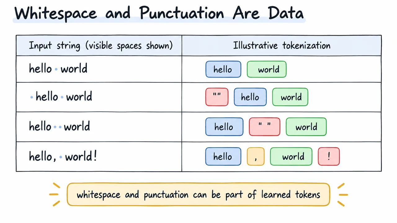 Whitespace and Punctuation Are Data