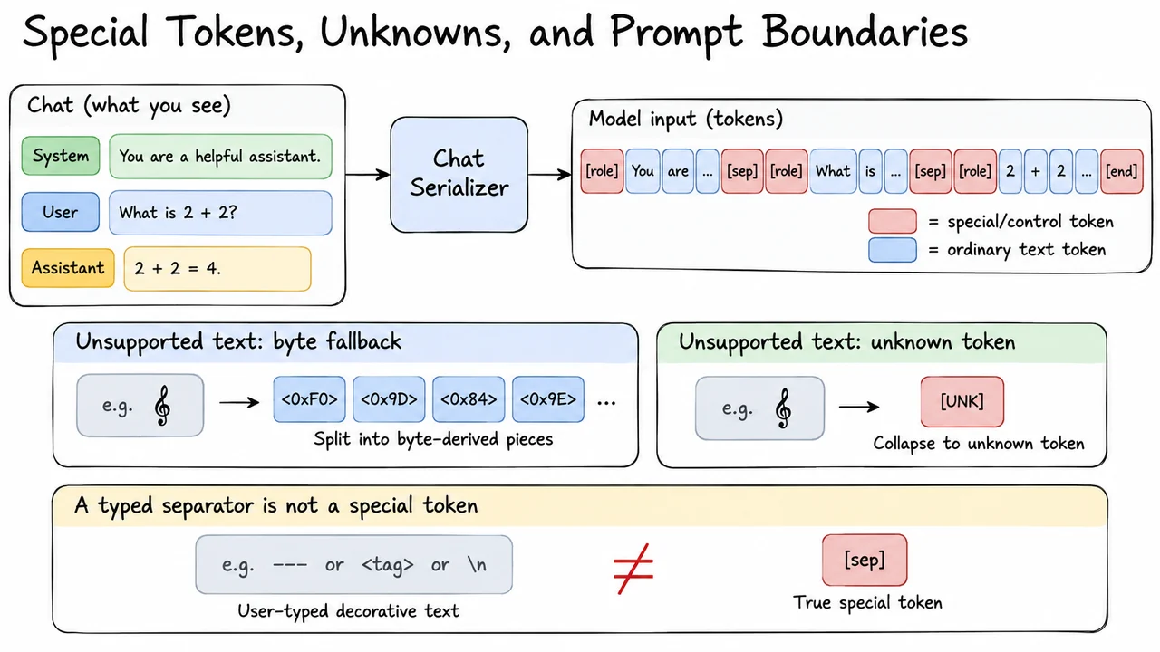 Special Tokens, Unknowns, and Prompt Boundaries