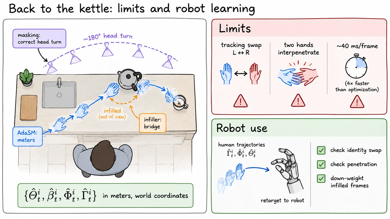 Back to the kettle: limits and robot learning