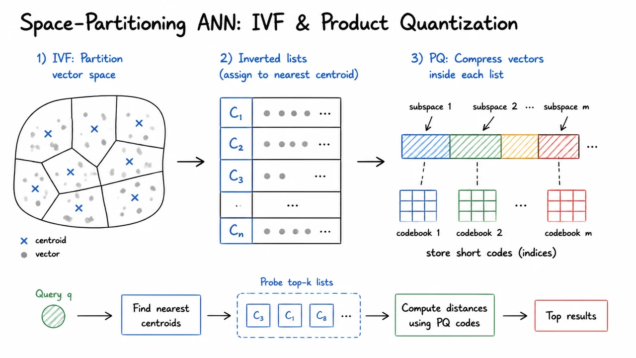 10. Space‑Partitioning ANN: IVF & Product Quantization