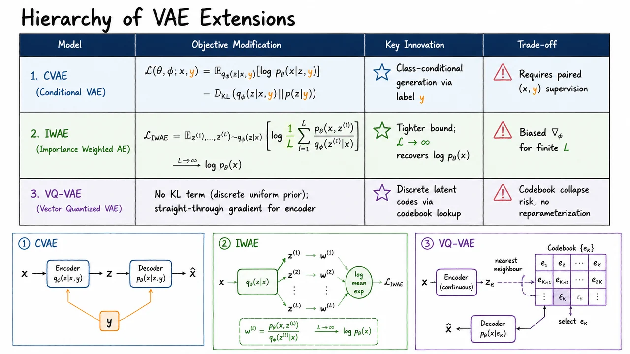 27. Hierarchy of VAE Extensions