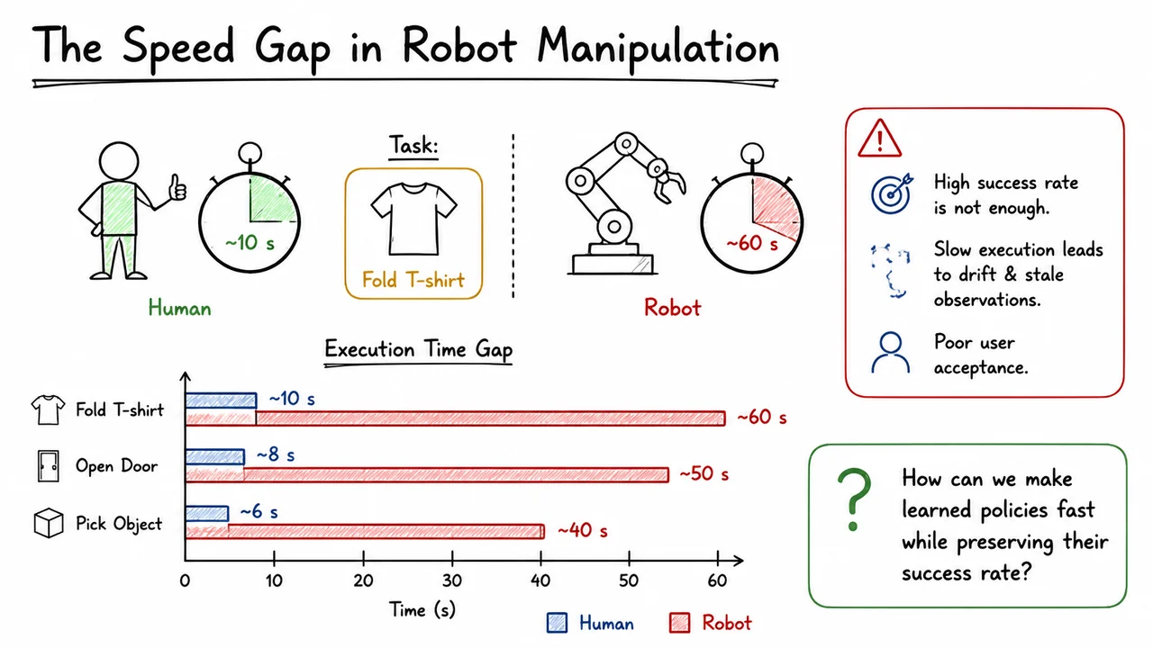 1. The Speed Gap in Robot Manipulation