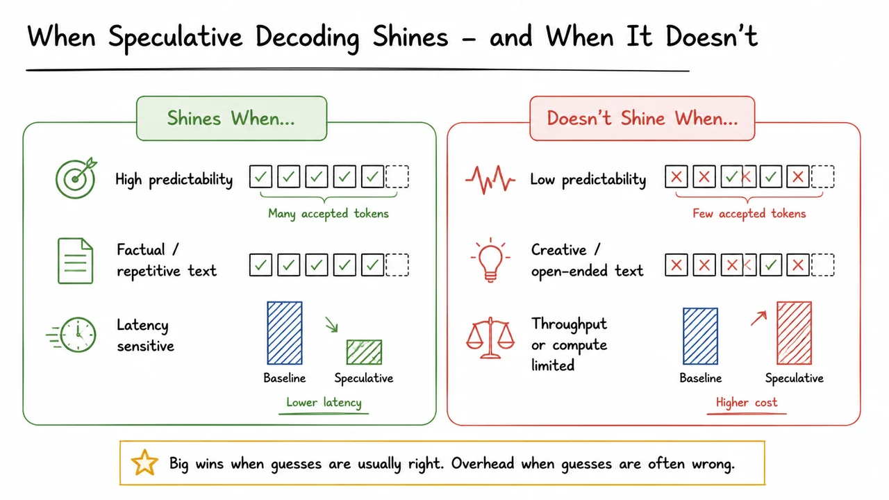 14. When Speculative Decoding Shines – and When It Doesn’t