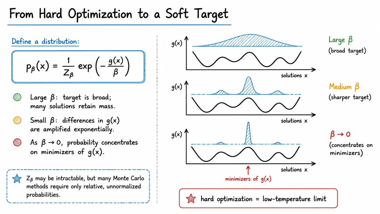 From Hard Optimization to a Soft Target