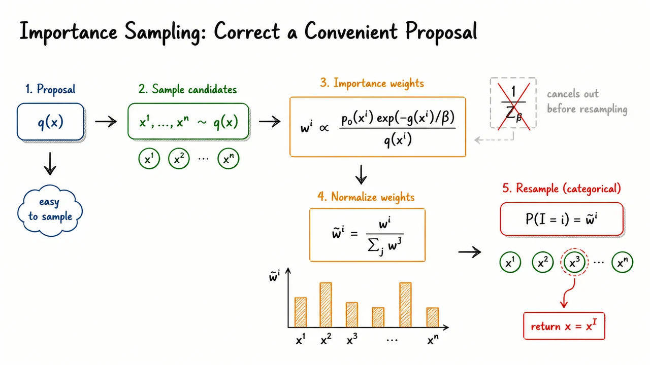 Importance Sampling: Correct a Convenient Proposal