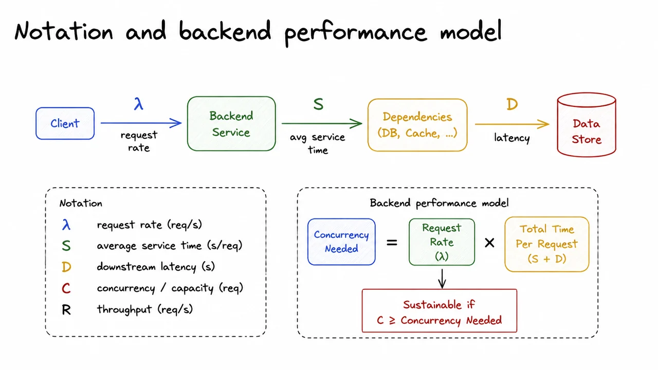 3. Notation and backend performance model