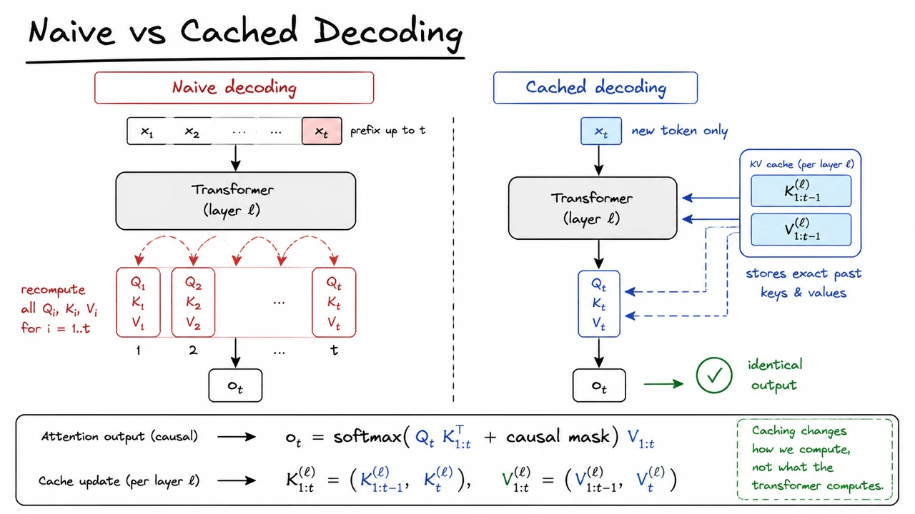 2. Naive vs Cached Decoding