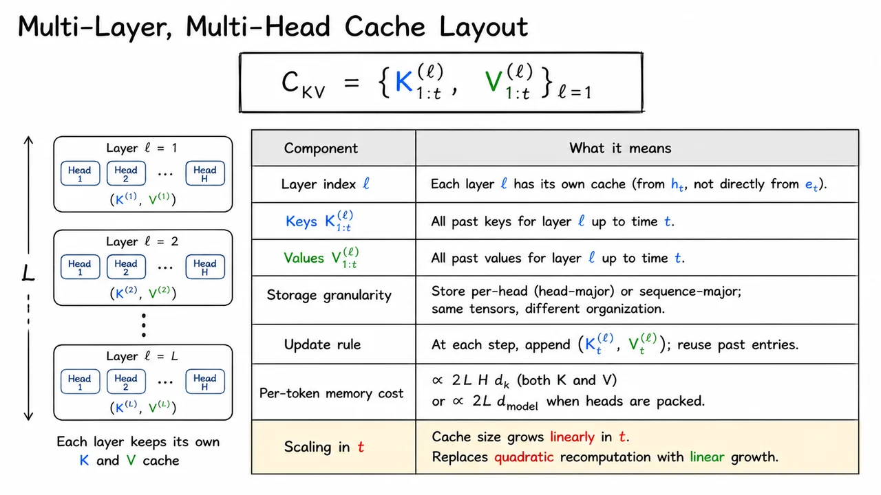 9. Multi-Layer, Multi-Head Cache Layout