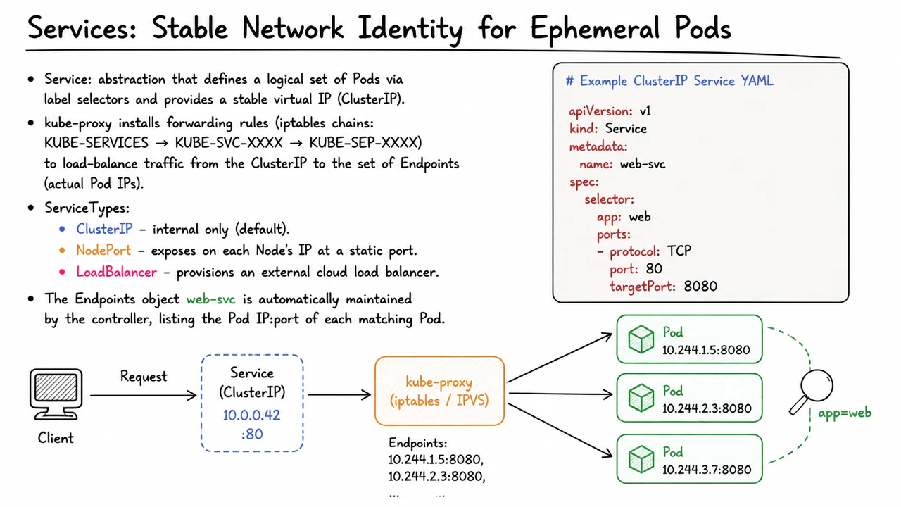8. Services: Stable Network Identity for Ephemeral Pods