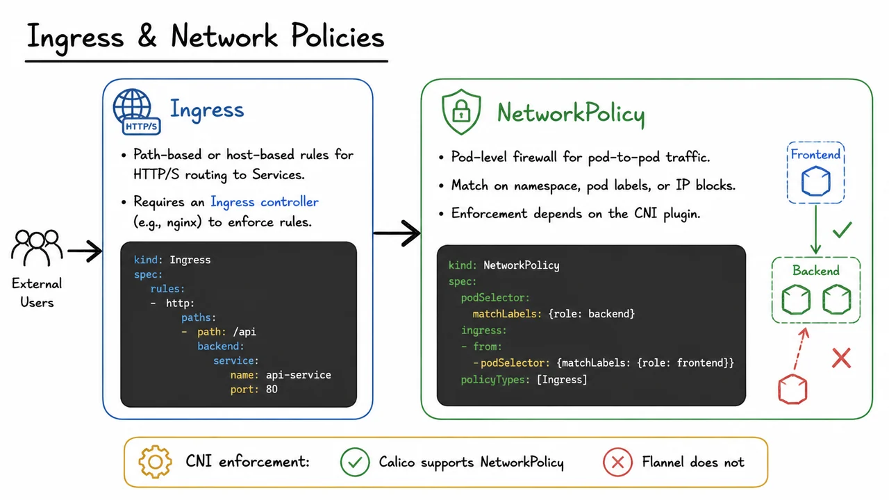 13. Ingress & Network Policies
