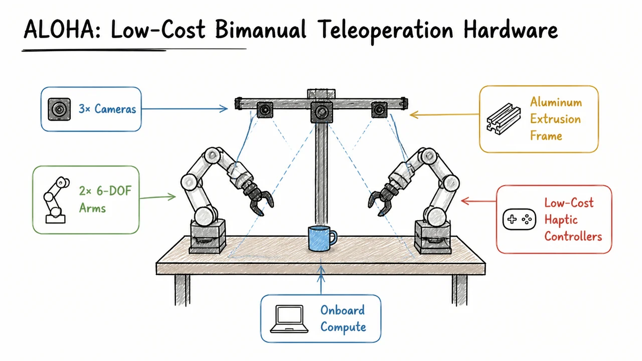 4. ALOHA: Low-Cost Bimanual Teleoperation Hardware