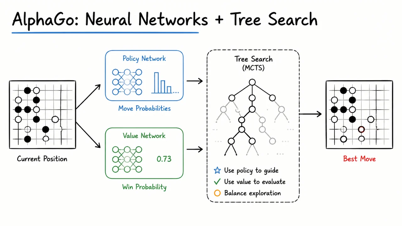 3. AlphaGo: Neural Networks + Tree Search