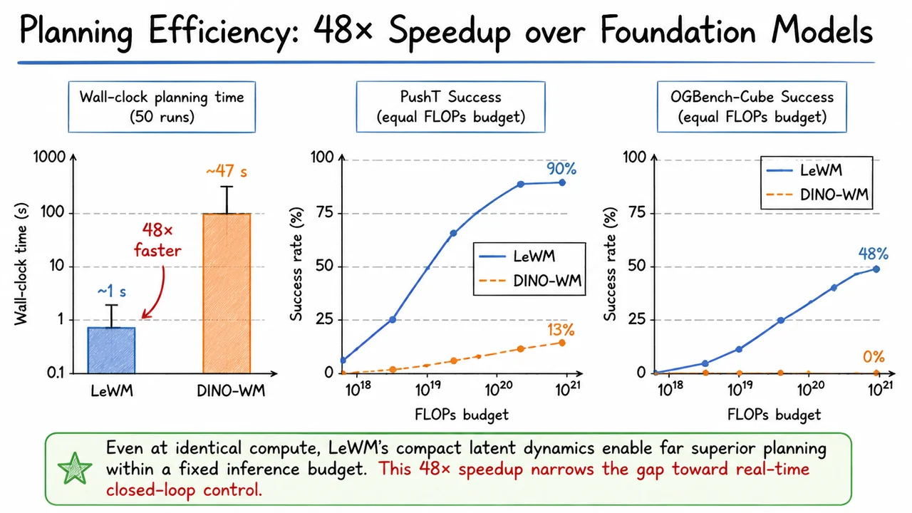 10. Planning Efficiency: 48× Speedup over Foundation Models