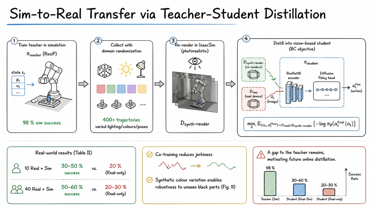 14. Sim‑to‑Real Transfer via Teacher‑Student Distillation