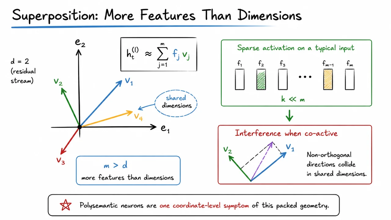 Superposition: More Features Than Dimensions