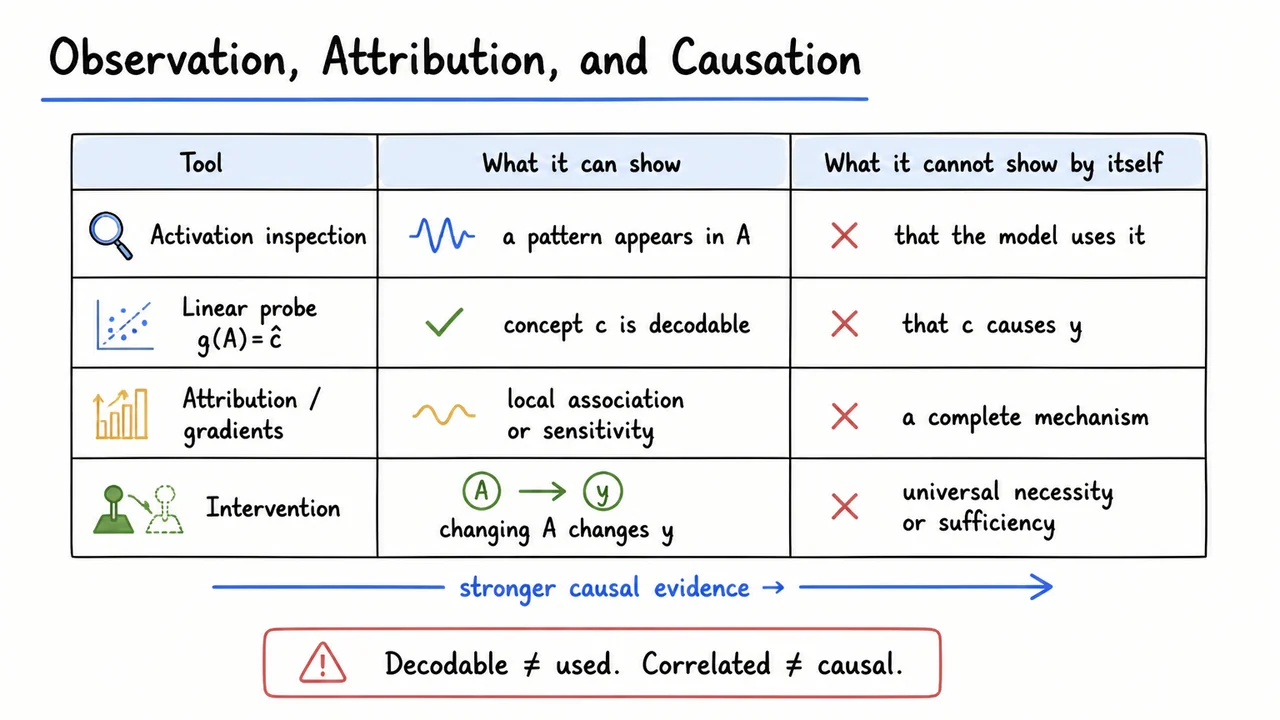 Observation, Attribution, and Causation