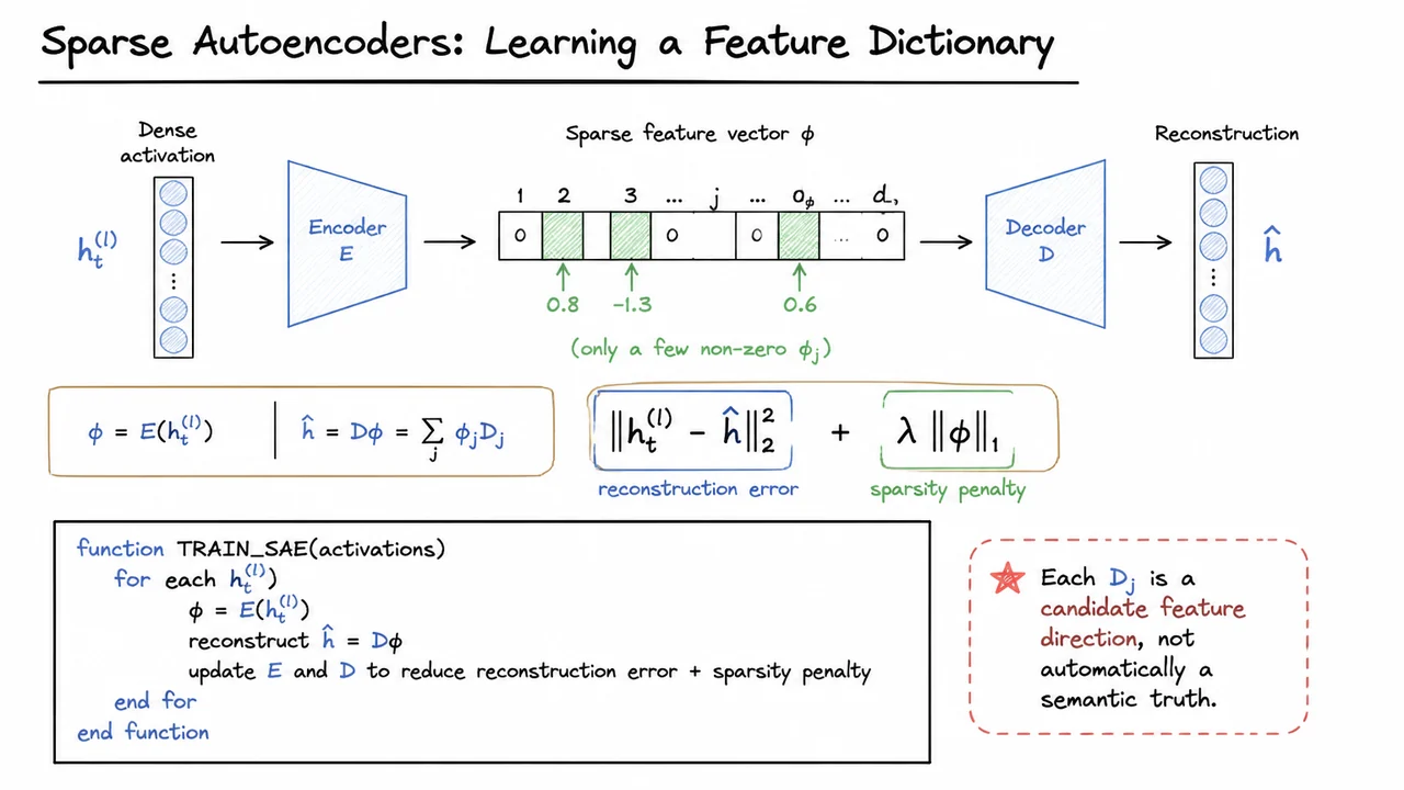 Sparse Autoencoders: Learning a Feature Dictionary