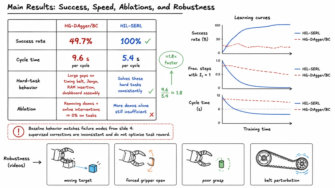 14. Main Results: Success, Speed, Ablations, and Robustness