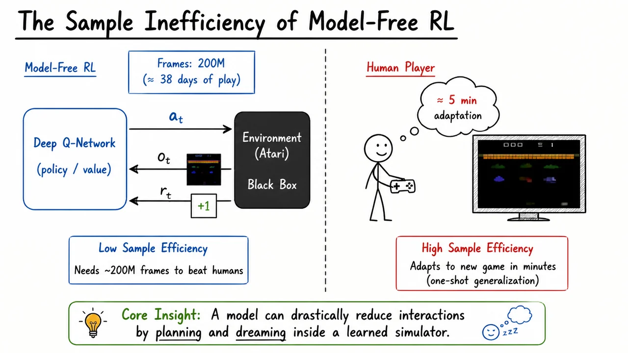 1. The Sample Inefficiency of Model-Free RL