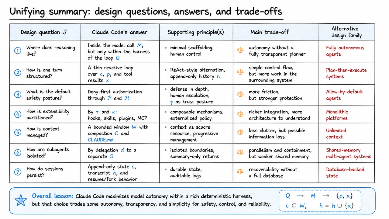 15. Unifying summary: design questions, answers, and trade-offs