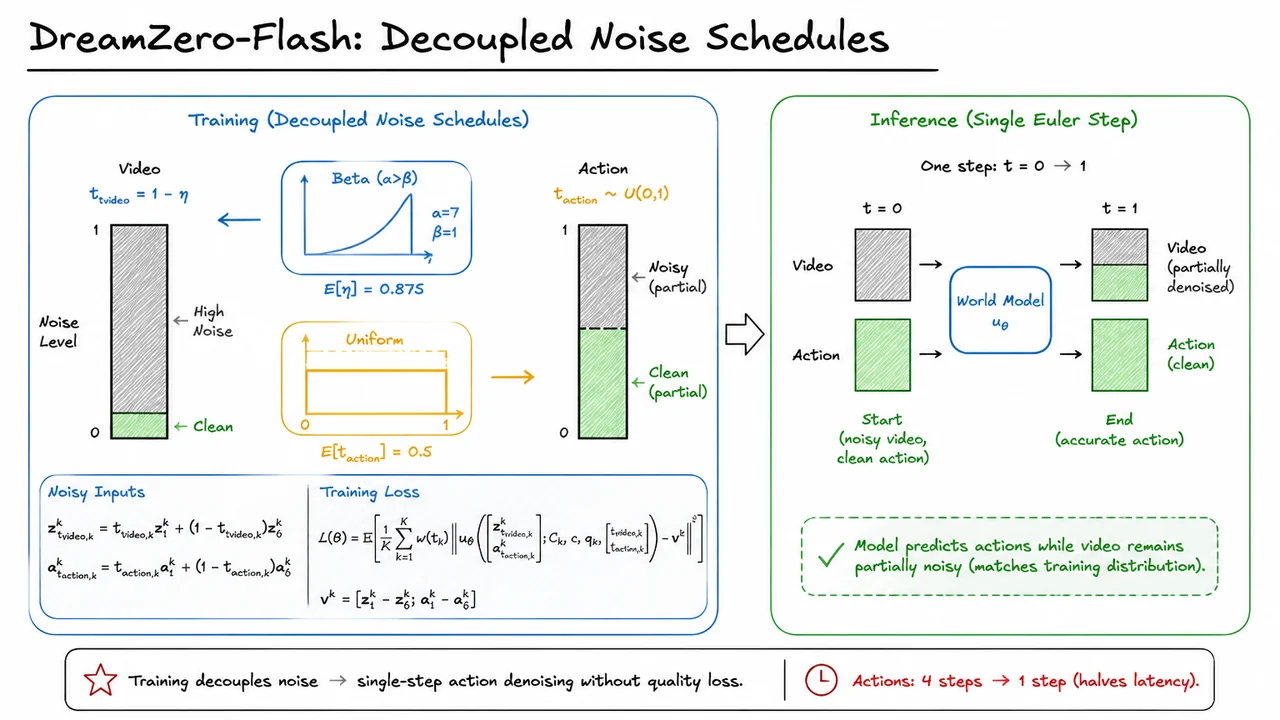 10. DreamZero-Flash: Decoupled Noise Schedules